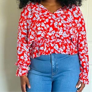 Ann Taylor Floral Shirt